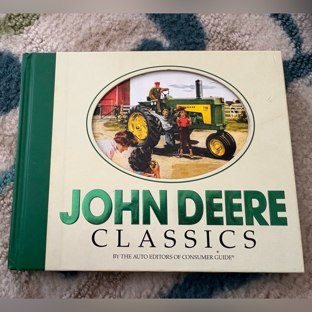 John Deere Hardcover Book - Green & Cream Cover